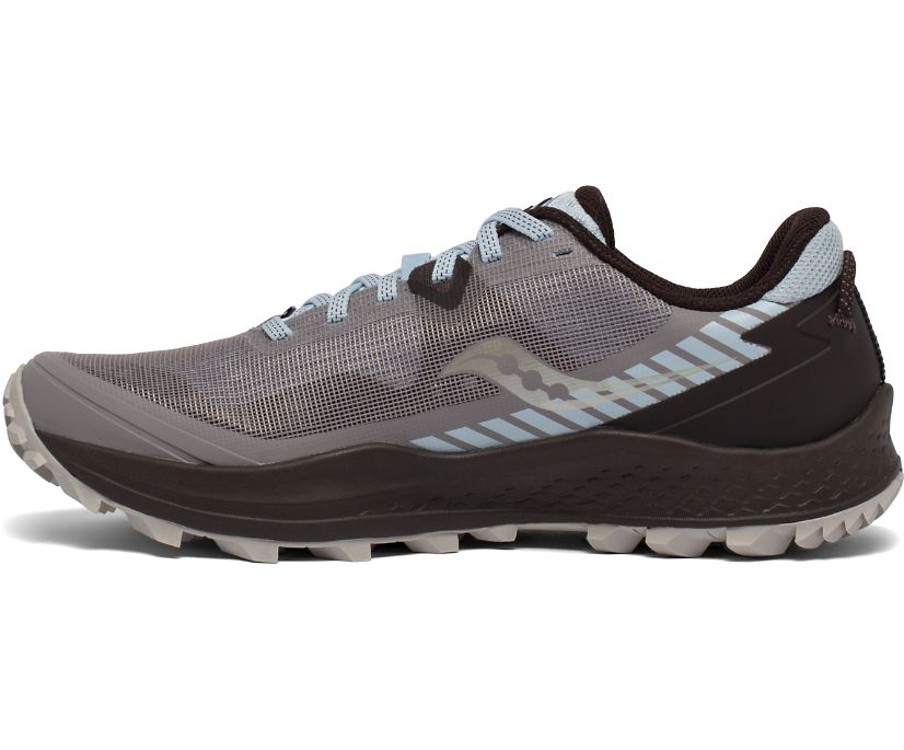 Saucony Peregrine 11 Trail löparskor Dam Grå Turkos | Sverige 874MQZ